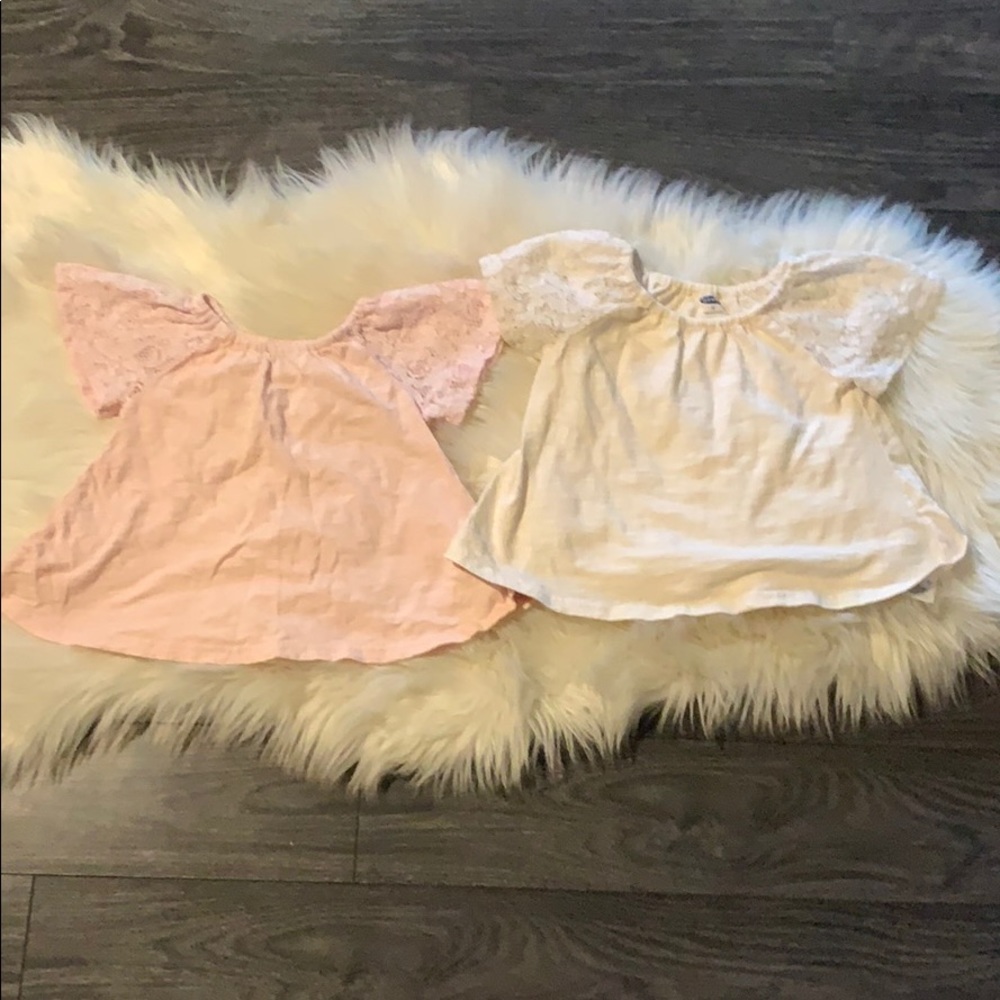 Lace sleeve tee shirts